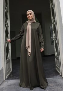 Abaya classy kaki