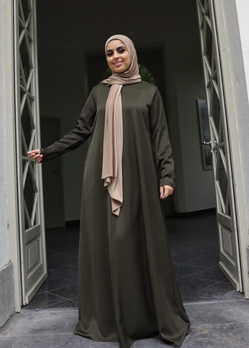 Abaya classy kaki