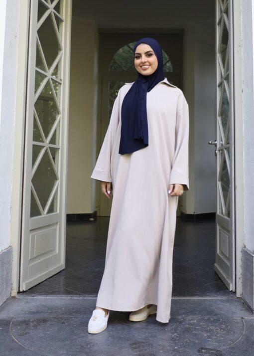 Dress Safa kraag taupe