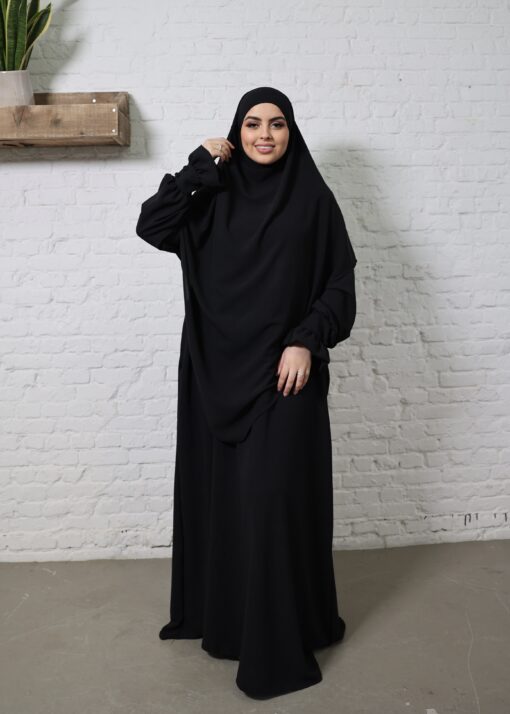 Tria khimaar+abaya(set)- black