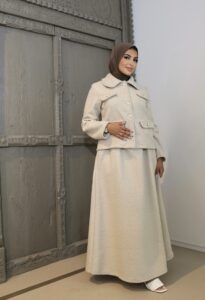 Co-ord set teddy ecru