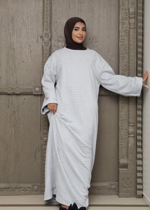 Abaya Safa light blue