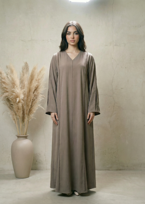 Abaya Emiraah taupe