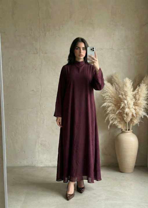 Double layered chiffondress cherryred