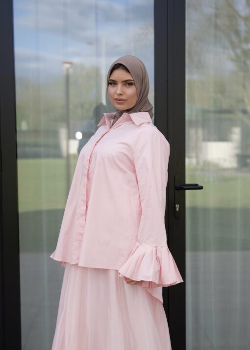 Flaired blouse pink - Afbeelding 2