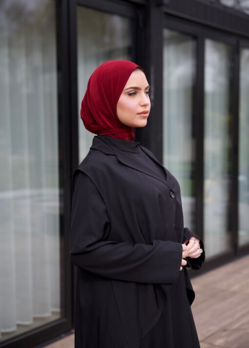 Abaya + cape set black - Afbeelding 2