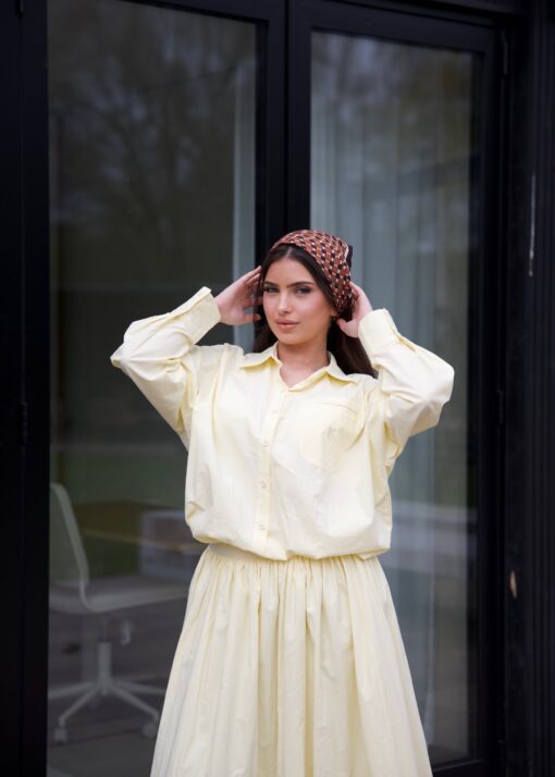 Two piece skirt set butteryellow - Afbeelding 2