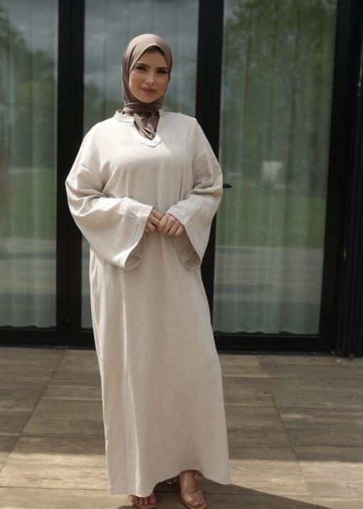 Linen breeze dress sand
