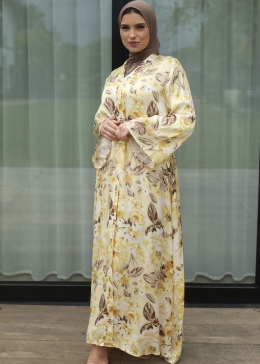 Printed dress yellow