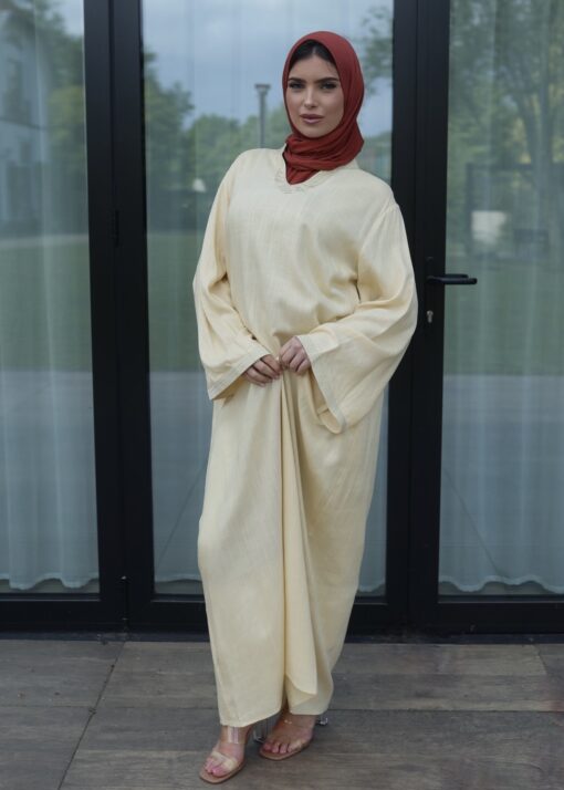 Linen breeze dress yellow