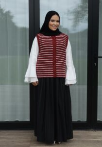 Striped gilet