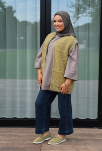 Olive Teddy Gilet