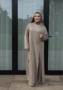 Mastour set long taupe
